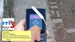 (Sporadic E FM DX) 92.9 MHz RRI Pro 3 Makassar Indonesia received in Tacloban City Philippines