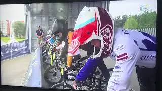 UEC boys 8  Europees kampioenschap bmx letvia bmx boys 8  Stig Coomans #3