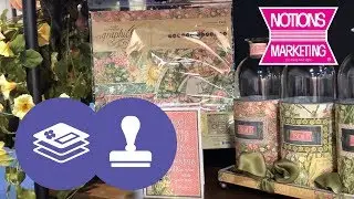 Graphic 45's FLORAL Booth at the 2018 Mixed Media Event