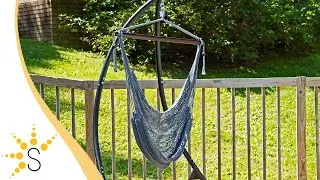 Sunnydaze Outdoor Extra Large Hanging Caribbean Hammock Chair - Gray-WIM-339