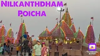 Nilkanthdham Mandir Poicha, Zarwani waterfall, Swaminarayan temple poicha Nilkanthdham Temple poicha
