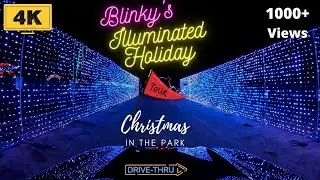 Christmas In The Park 2021 | 4k | Blinky's Illuminated Holiday Drive-Thru | San Jose,Lake Cunningham
