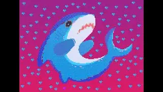 PixelShark Gets 100 Hugs!!! - Blahaj Artwork uwu