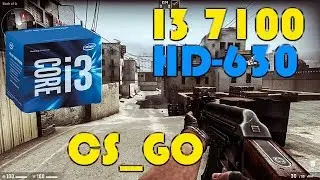 CS-GO on Intel I3 -7100's HD-630 med.setting /counter strike on intel hd graphics 630