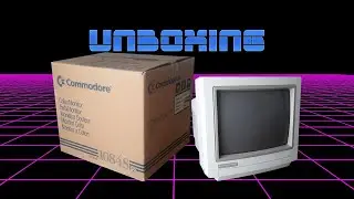 Commodore 1084 S P2 CRT Monitor Unboxing