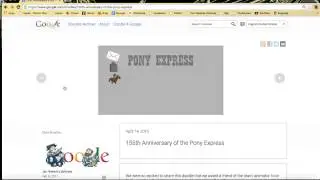 Beating Google PONY EXPRESS GAME.