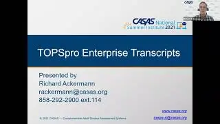 TOPSpro Enterprise Transcripts