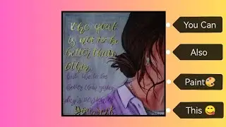 How to Paint A Beautiful Painting On Canvas with Acrylic Paints🎨/ Step by Step Tutorial for Beginner