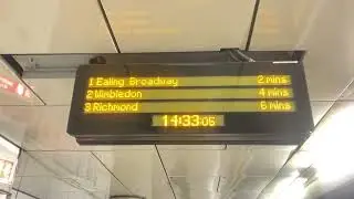 1 Ealing Broadway 2 mins 2 Wimbledon 4 mins 3 Richmond 6 mins 