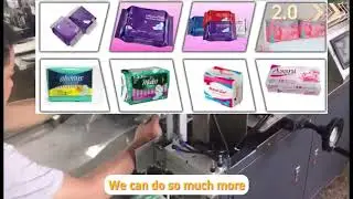 Semi-automatic sanitary pad packing machine