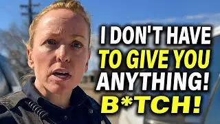 Tyrant Female Officer MELTS DOWN! HANDS ON Dirty Sergeant SHUT DOWN | First Amendment Audit!