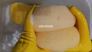 💦💙ASMR: Rinse of antiseptic & pine disinfectant on 2 teardrop sponges & 2 car sponges: full video💙💦