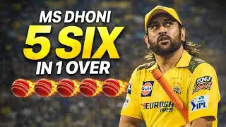MS Dhoni Hits 5 Sixes in 1 Over | Thala Power 💛🔥