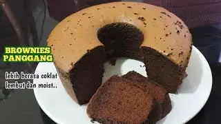 Resep brownies panggang 4 telur, coklatnya meledak!