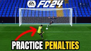 How to Practice Penalties in FC 24 - Penalty Kicks in EA Sports #fc24