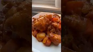 Chicken With Potatoes and Carrots | Tomato Sauce #Recipe #cooking #food #preparation #Kitchen