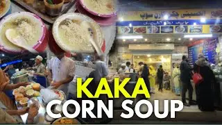 Bohri KaKa Chicken Corn Soup (Al Hussaini ) | Cheapest Soup of Karachi Street Food, Hydri