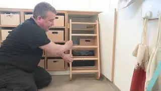 Anleitung die Treppe an der Wickelkommode richtig nutzen