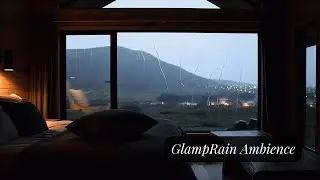 Midnight Forest Rain for Focus & Sleep in a Glamping Tent (3 Hours)