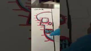 Drawing #followme #neon #glitch #drawing #fun