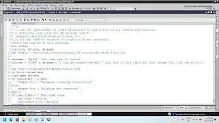 Configuring a MSSQL Database Connection with Vbscript in wincc | connect sql data base with vbscript