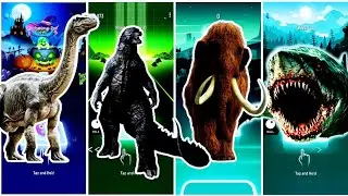 Dinosaur | Brontosaurus🦕 🆚 Godzilla🦖 🆚 Mammoth🦣 🆚 Megalodon🦈 | TILESHOP