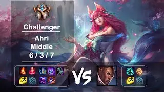 KR Challenger Replays Middle Ahri vs Lucian Ep.2378