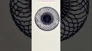 Easy and beautiful spirograph drawing #shorts #spirograph #art #lineart #2025