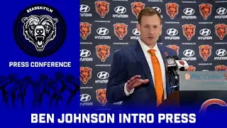Ben Johnson Intro Press Conference || Chicago Bears New Head Coach