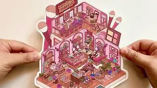 Restocking K-Beauty Shop 🎀 뷰티샵 만들기 | Satisfying Sticker Art