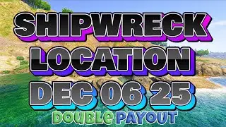 Shipwreck Location Today December 06 2025 GTA Online | GTA online daily shipwreck  location
