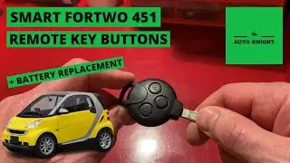 Замена кнопок брелока + батарейки - Smart Fortwo 451