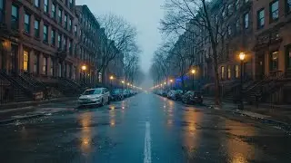 Quiet City Street 3AM | Peaceful Urban Ambience & ASMR for Sleep, Study