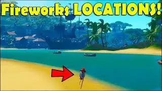 Launch Fireworks found along the river bank-Fireworks Locations - 14 day summer challenges fortnite
