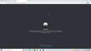 DISCORD NOT WORKING (API OUTAGE)