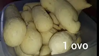 Biscoito de polvilho caseiro cresce muito crocante| Peta #polvilho #caseiro #biscoito 