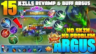 15 Kills Easy Dive Turret, Argus Gameplay & Outplay Guide [Argus Best Build Update 2021] - MLBB