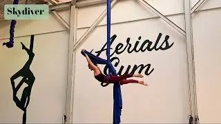 Super fun aerial silks drop: the Skydiver