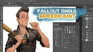 Fallout | Greaser Ghoul | Digital Painting Process