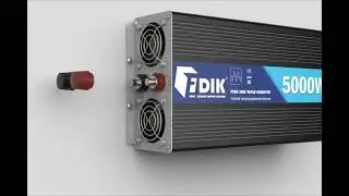 fdik inverter 12v 220v pure sine wave inverter 24v 5000w with color
