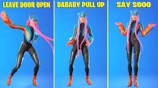 Fortnite ALLI SKIN Showcase With Best Dances & Emotes!