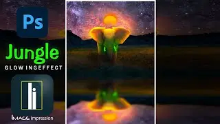 HOW TO CREATE A GLOWING EFFECT IN PHOTOSHOP #elephant  #kaziranganationalpark
