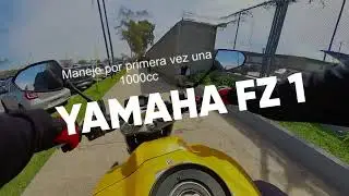 &iexcl;Mi primera vez en una 1000cc! 😱 Probando la Yamaha FZ1 2008