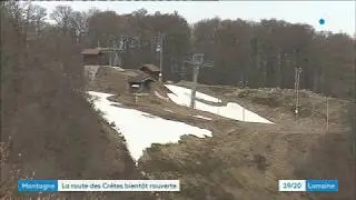 Vosges : déneigement de la route des crêtes