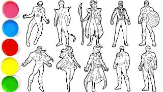 Draw 10 Legendary Superheroes in Minutes - Black Flash, Nightcrawler, Loki, Spider-Man & others