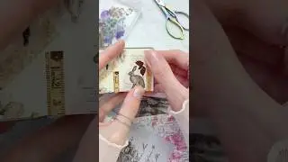ASMR Mini Scrapbooking 🍂 #scrapbooking #asmr #journaling