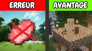 5 ERREURS à ne JAMAIS FAIRE sur Minecraft en survie !