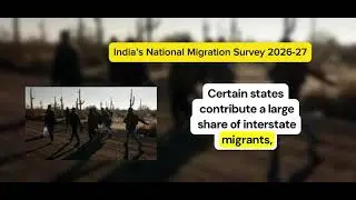 India National Migration Survey explained in Simple Terms| Current Affairs 