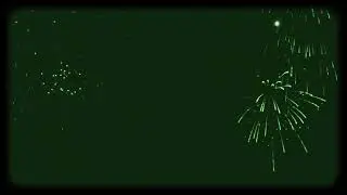4K Fireworks NVG Night Vision Goggle Lens View No Copyright Free Stock Footage Background Video