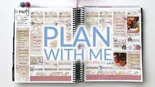 Plan With Me | Erin Condren Life Planner | KAD // Rose Gold Floral